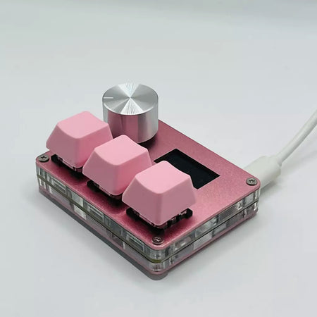 Pink SayoDevice OSU O3C Rápido Gatilho Hall Switches Wooting Vermelho Magnético Switches Teclado Com Botão Tela Copiar Colar Shotcut