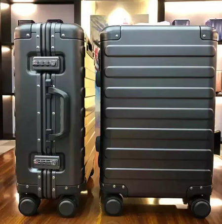 Mala De Carrinho De Alumínio Completo, Mala Anti-Roubo, De Grande Capacidade, Durável TSA Bloqueio, Conjunto De Bagagem De Viagem Para O Exterior