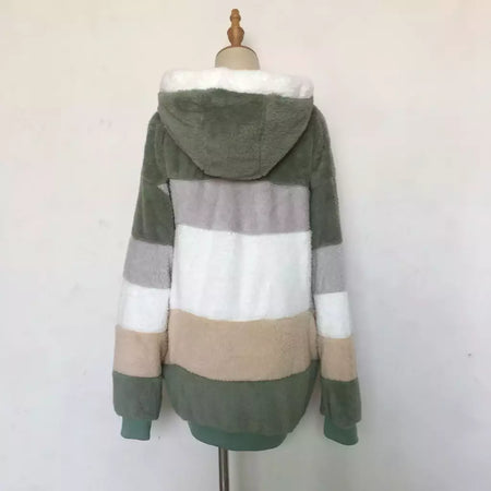 Casaco de capuz extragrande feminino com bolsos macios, streetwear quente, casaco solto, Lady Outerwear, outono, inverno, novo, 2023