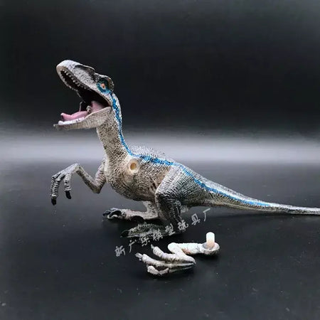 Novo quente 22cm x 5cm x 9cm azul velociraptor jurassic world caído reino jurassic park 5 figura de ação brinquedos presente de natal zlj2