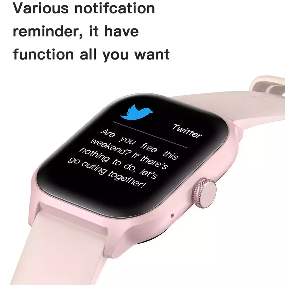 LEMFO LT10 Smartwatch para homens e mulheres Touch Dial Chamada Música Smartwatch Android iOS Rastreador de Fitness Relógios Esportivos 2024