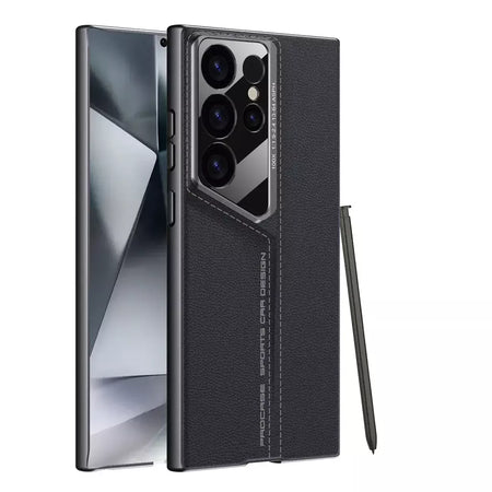 Moldura de alumínio com fecho magnético, capa traseira de plástico de metal para samsung galaxy s25 ultra s24 ultra s23 s22 s21, capa forte à prova de queda