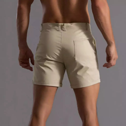 Calções de verão monocromáticos masculinos, calça de botão, bolso, solto, casual, esportivo, corrida, perna reta, calça de rua de praia