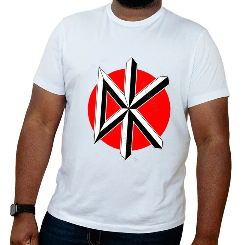 Camiseta de algodão masculina, gola redonda, dead kennedys-logotipo jumbo-camiseta unissex, tamanho euro, gola redonda, camisetas para homens, legal