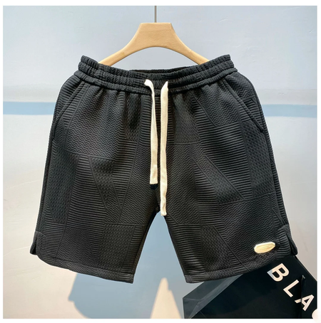 Shorts de verão folgados masculinos, casacos casuais, calças de praia grandes, remendo, novo estilo, moda