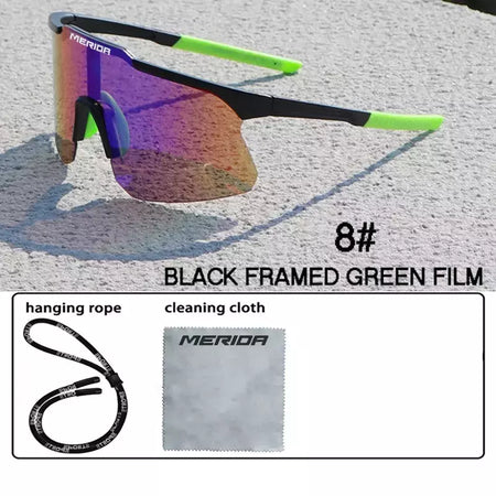 Merida-Óculos de sol para homens e mulheres, óculos esportivos, UV400, óculos de equitação, mountain bike, bicicleta de estrada, lentes ao ar livre com estojo