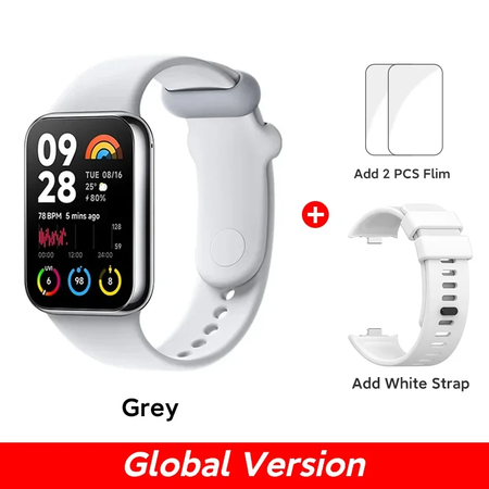 Versão global xiaomi mi band 8 pro pulseira inteligente 5atm à prova dwaterproof água 150 modos esportivos 1.74 "tela amoled gps oxigênio no sangue
