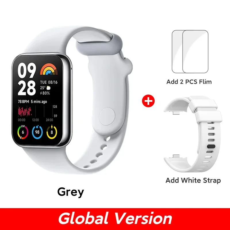Versão global xiaomi mi band 8 pro pulseira inteligente 5atm à prova dwaterproof água 150 modos esportivos 1.74 "tela amoled gps oxigênio no sangue