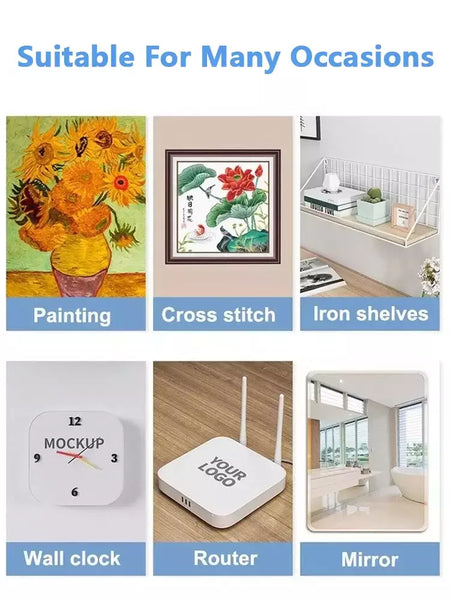 Ganchos Adesivos De Parede, Cartaz, Foto, Quadro, Cabides De Relógio, Gancho De Parafuso Sem Soco, Cozinha, Organizador De Banheiro, Titulares, 10 Pcs, 20 Pcs