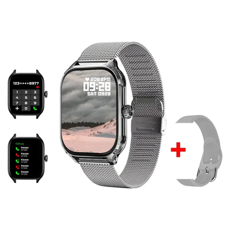 H9-Smart Watch for Men and Women, HD Display, Answer, Make Call, Message, Preview, Sport Modes, DIY Dial, Weather Forecast, 2.01 in, Novo