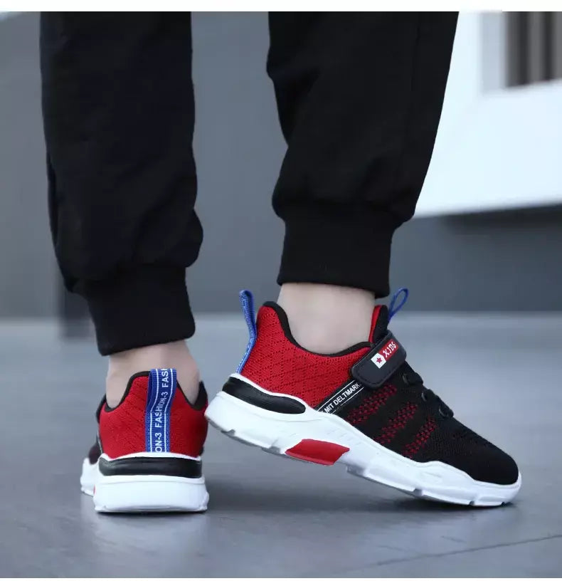 Crianças sapatos antiderrapantes respirável malha sapatos da criança conforto tênis de corrida marca meninas meninos sapatos casuais crianças moda tênis