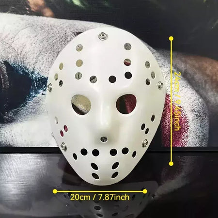 Halloween jason assassino máscara de plástico assustador horror cosplay maquiagem traje festa bola filme vilão correspondência colecionável novo 2025