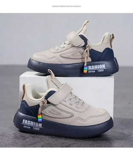 Meninos tenis tênis crianças sapatos moda de luxo couro crianças casual tênis plataforma sapatos esportivos para menino 4 a 12 anos