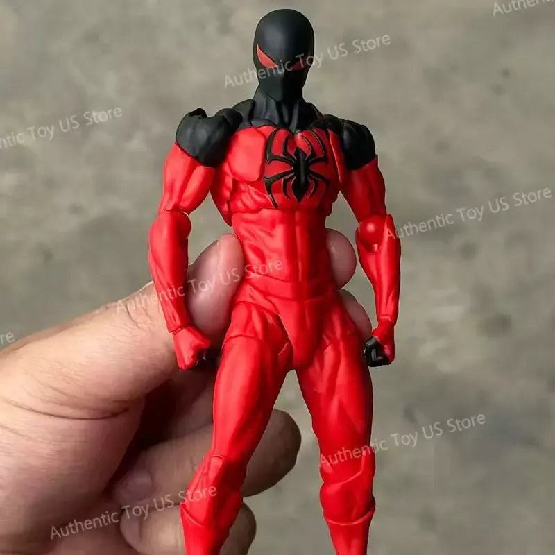 Em estoque brinquedos bagunça homem aranha symbiote spiderman messtoys terno preto vizinho scarlet aranha anime figura de ação presentes brinquedos