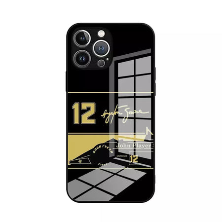Ayrton Senna F1 Capa de telefone para iPhone 16 16e 15 14 13 12 Mini 11 Pro XS Max XR X SE 2022 8 7 Plus Moldura de silicone macio de vidro