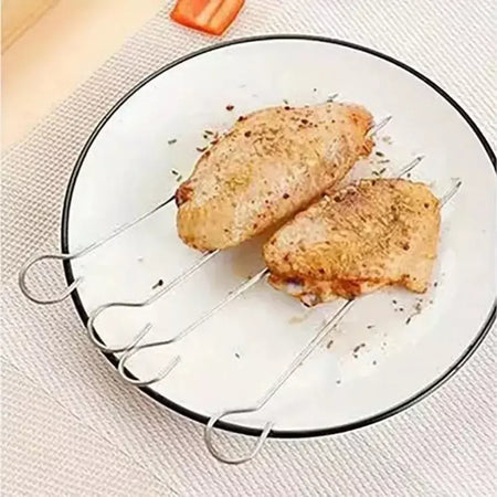 Suporte de churrasco de aço inoxidável de alta qualidade, rack de cozinha de três camadas, fritadeira de ar, conjunto de grelha ao ar livre, fritadeira elétrica de ar