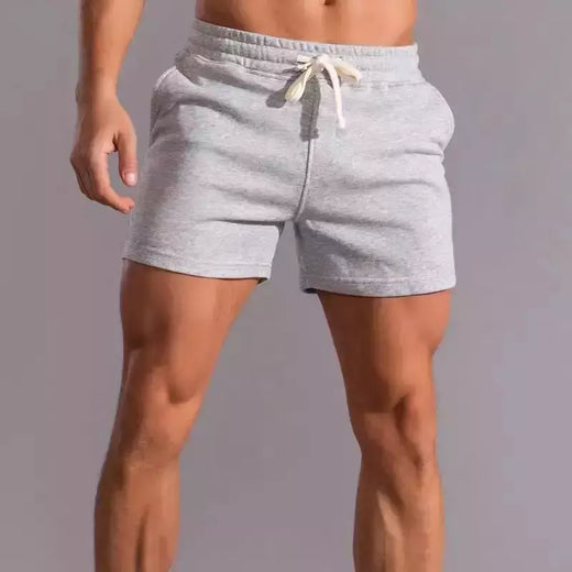 Calção de esportes fitness masculino, algodão americano, cinza, corrida, treinamento, lazer, stretch, agachamento, calça 3/4 masculina, verão