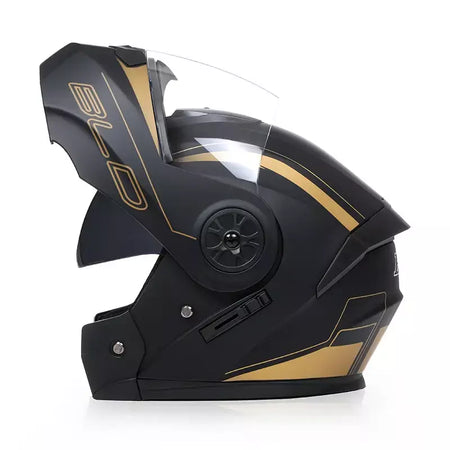 DOT Aprovado Capacete de corrida de motocicleta, lente dupla legal, cara cheia, piloto quente, modular, inverno