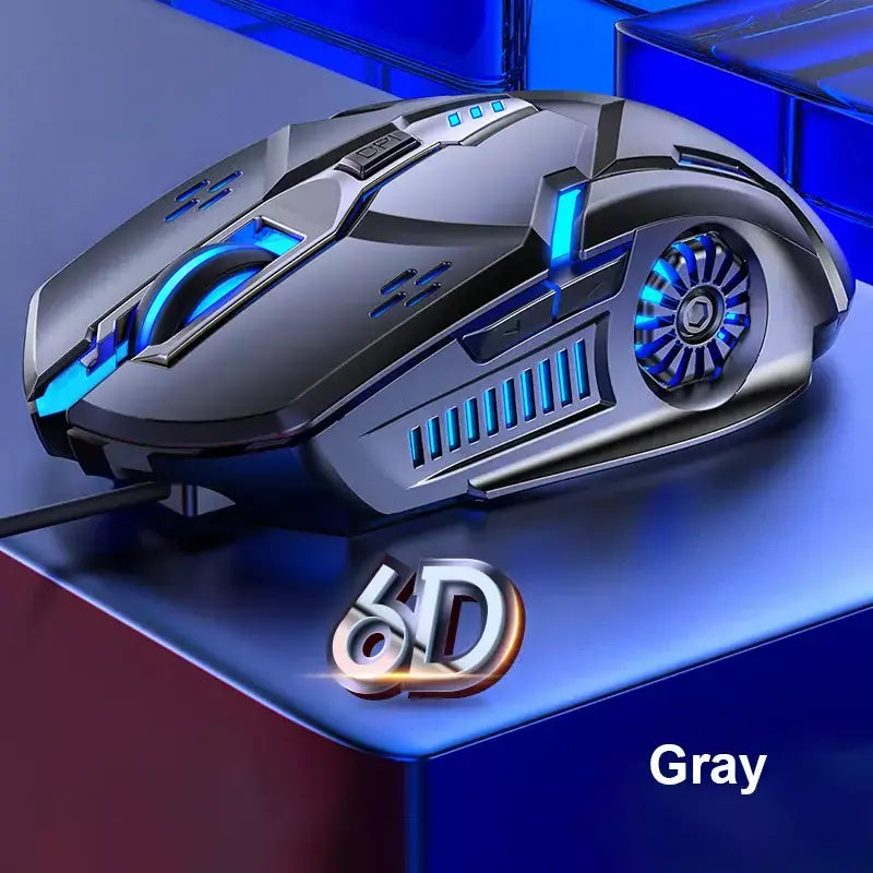 G5 mouse para jogos com fio, luz de fundo colorida, 6 botões, silencioso, 4 velocidades, 3200 dpi, rgb, mouse para jogos, computador, laptop
