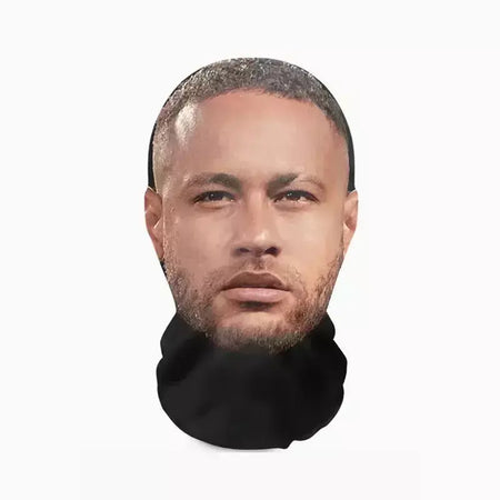 Máscara facial de celebridade impressa em 3D - Máscara de malha com padrão de estrela de jogo de bola engraçado, capa de cabeça de cosplay respirável para adereços de Halloween/festa