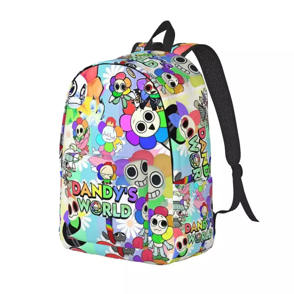Mochila fofa Dandys World para homens e mulheres, legal, estudante, trabalho, mochila, jogo, laptop, bolsa de ombro ao ar livre