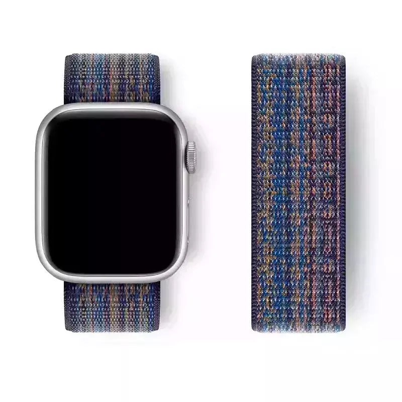 Pulseira Esportiva de Nylon para Apple Watch, Pulseira Nike, Pulseira Loop, iWatch 9, 8, 7, 6, 5, se2, Ultra 2, 45mm, 44mm, 41mm, 42 milímetros, 38 milímetros, 49 milímetros