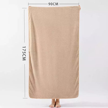 Boluoge-Grande Toalha De Banho, Toalha De Praia, Absorvente, Secagem Rápida, Velo Coral, Doméstico, Toalha Adulto