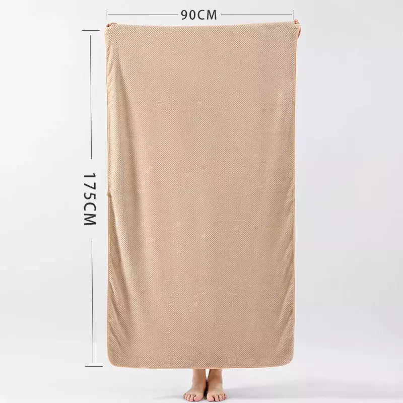 Boluoge-Grande Toalha De Banho, Toalha De Praia, Absorvente, Secagem Rápida, Velo Coral, Doméstico, Toalha Adulto