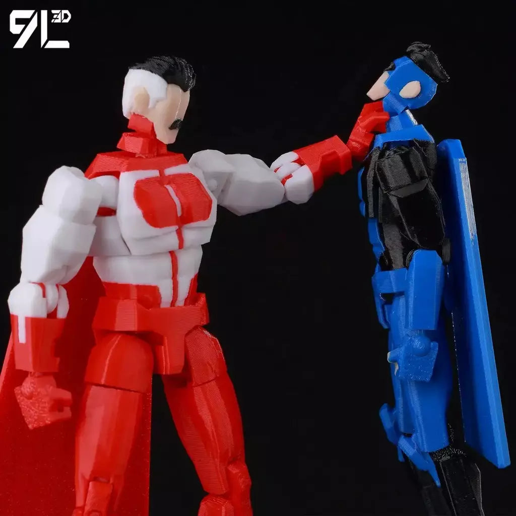 9l3d impresso invincible menino lucky13 manequim13 conquistar lex allen super-heróis anime brinquedos figuras de ação manequim modelo ornamentos