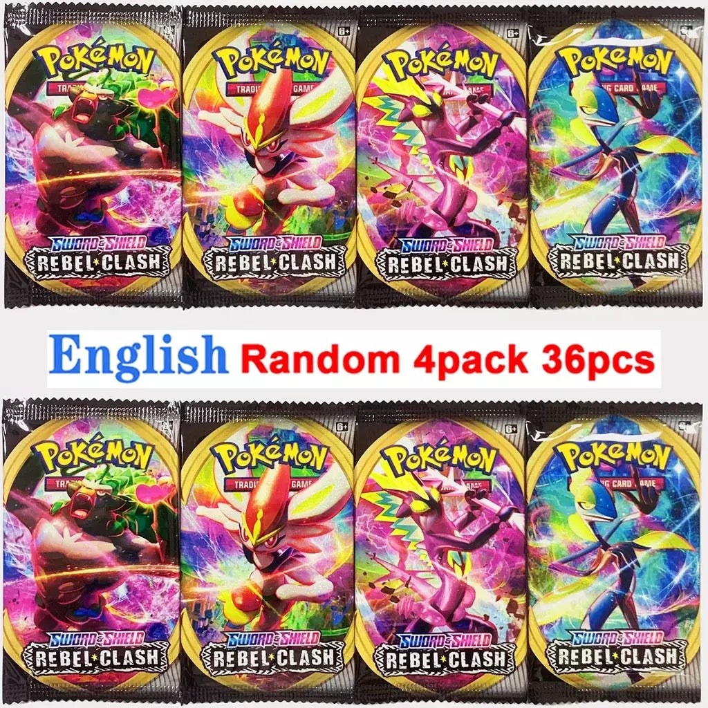 4 pacote de cartas pokémon 151 equipe up sun & moon trovão inglês jogo de cartas de negociação evoluções impulsionador colecionável crianças brinquedos presentes