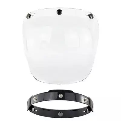 Capacete de motocicleta bolha escudo viseira anti-nevoeiro proteção uv lente hd para capacete retro rosto aberto meio capacete bolha óculos lente