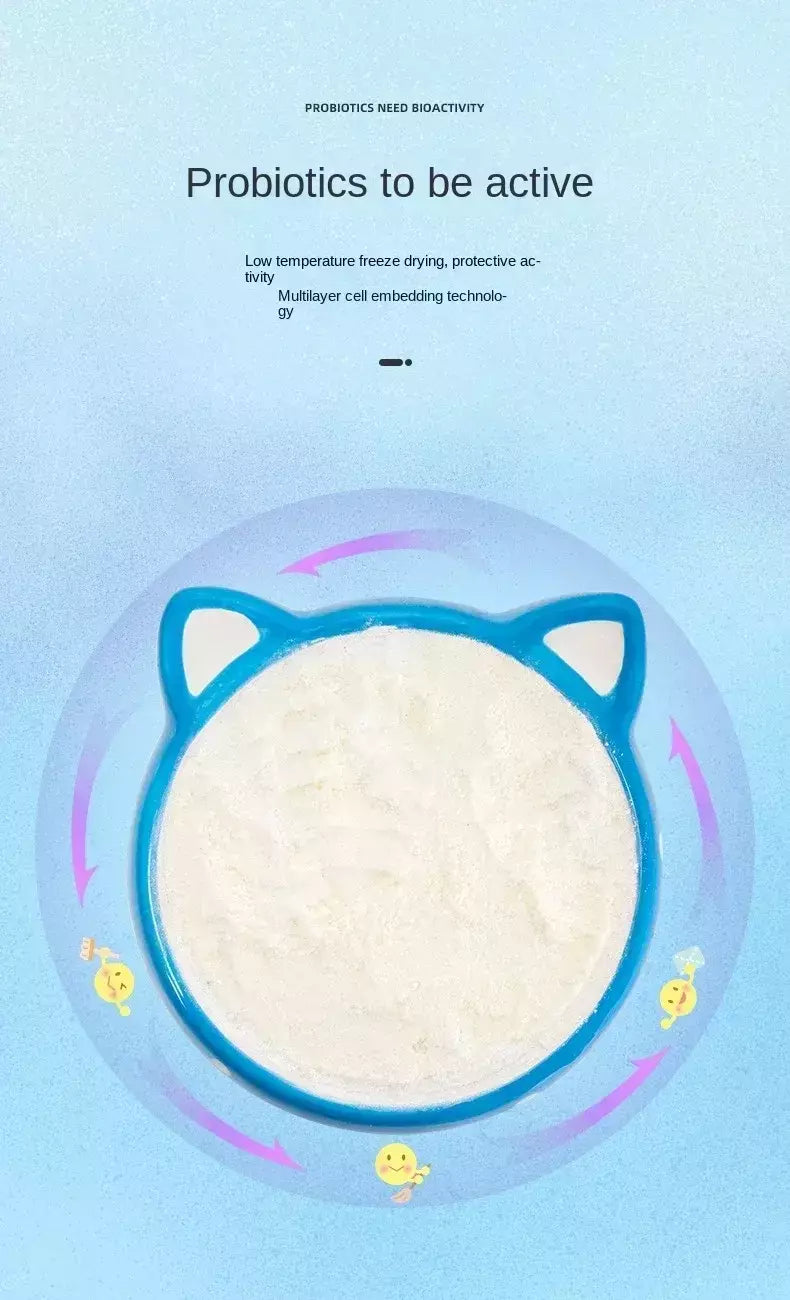 Probióticos para cães, gatos, animais de estimação, condicionamento, tesouro gastrointestinal para melhorar a diarreia, vomitando e diarreia 50g