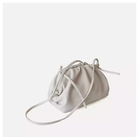 Saco de Nuvem de Couro Genuíno para Mulheres, Couro Macio, Ombro Crossbody Bags, Alta Qualidade, Embreagens Femininas Noite, Senhoras, 2023