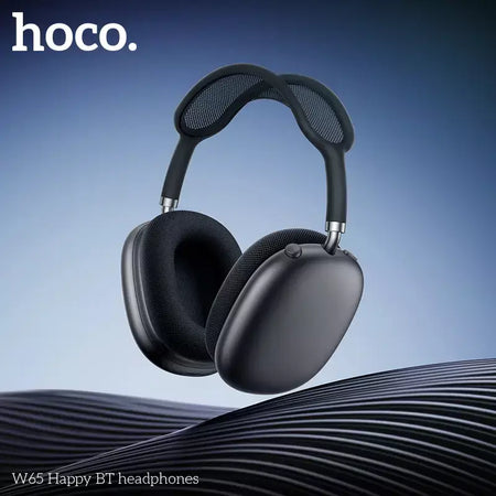 Hoco w65 novo bluetooth 5.4 fone de ouvido sobre a orelha grandes fones alta fidelidade áudio música esporte jogos para iphone android com microfone