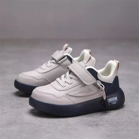 Tenis tênis crianças primavera/outono novos meninos meninas sapatos esportivos casuais sapatos de couro sola macia crianças pequenos sapatos brancos