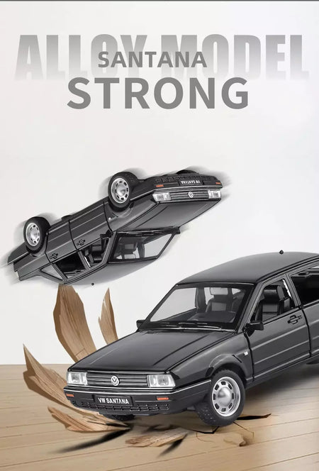 1:32 volkswagen santana liga de metal modelo fundido carro som & luz puxar para trás alta simulação carro de brinquedo das crianças presentes aniversário
