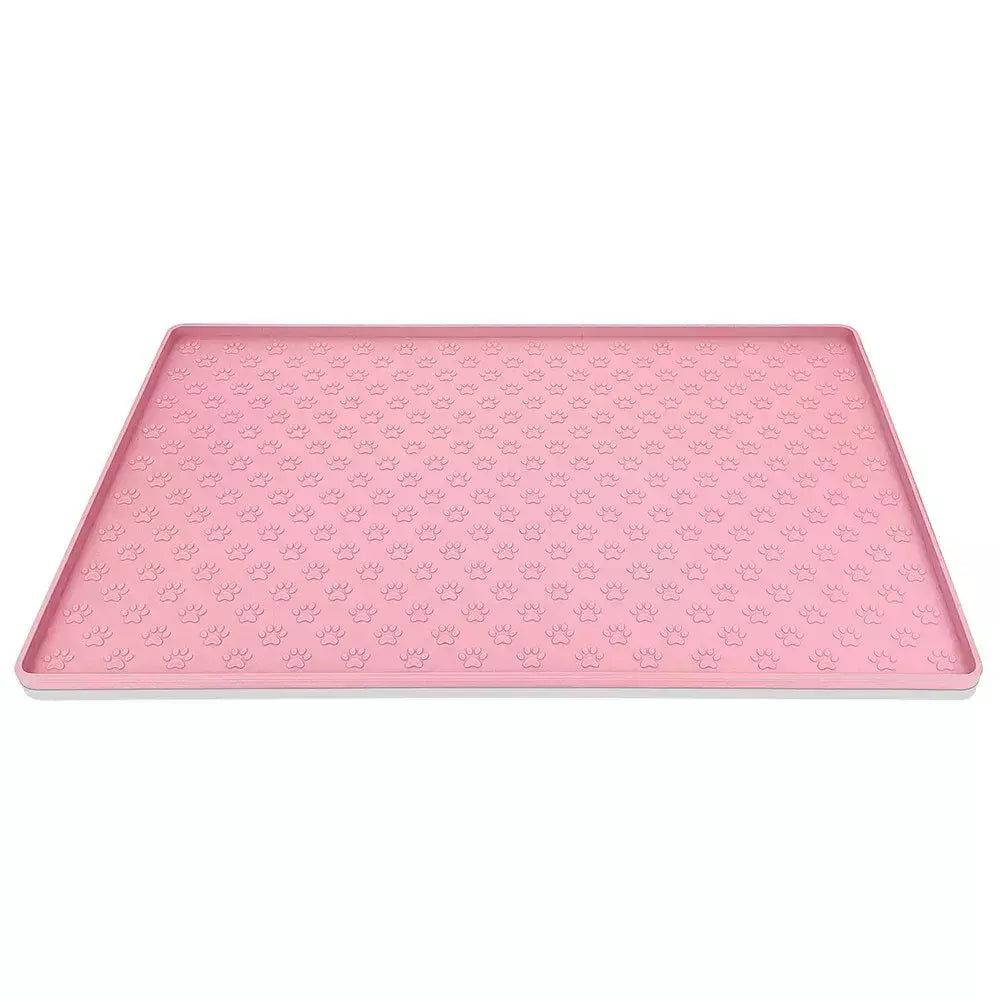 Pet placemat gato comida tigela esteira de alimentação do cão gato cão beber alimentação placemat silicone impermeável antiderrapante pet alimentador esteiras