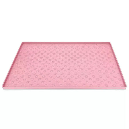 Pet placemat gato comida tigela esteira de alimentação do cão gato cão beber alimentação placemat silicone impermeável antiderrapante pet alimentador esteiras