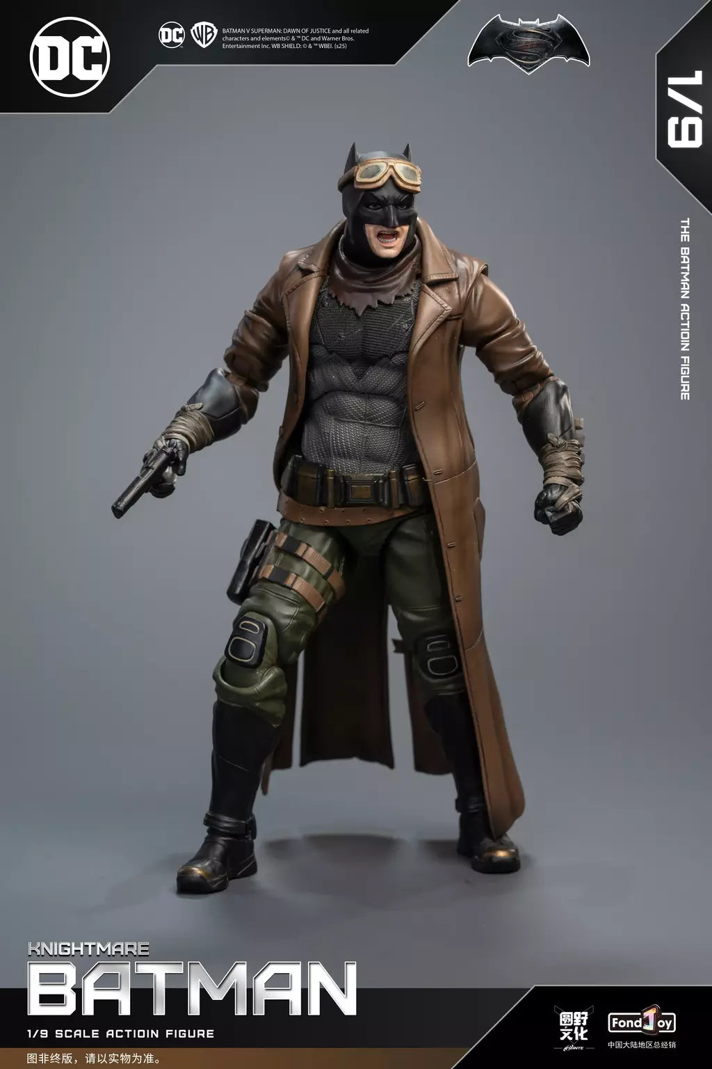 Novo original fondjoy bruce wayne batman figura tático batuit batman liga da justiça figuras detetive quadrinhos 1/9 pvc brinquedo do miúdo
