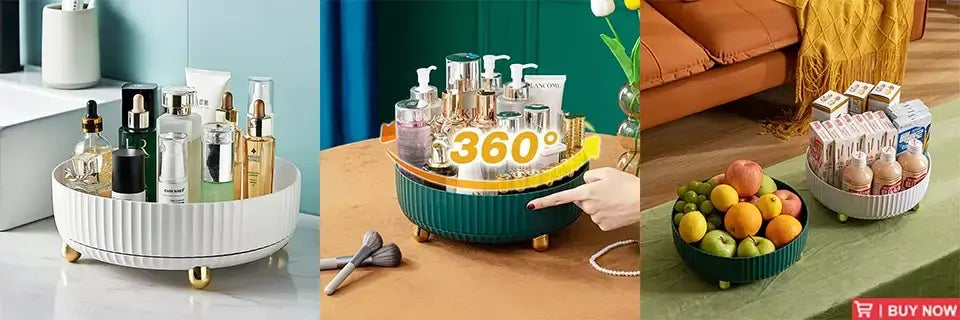 360 ° Rack giratório para cosméticos, prateleira para banheiro, grande capacidade, perfume, aromaterapia, cuidados com a pele, organizador de armazenamento de produtos