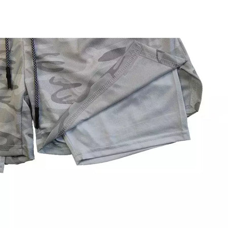 Masculino Anime 2 em 1 Calções Esportivos, Calções de Compressão Atlético Calças de Treino Fitness Running Sportwear, Desempenho Ginásio