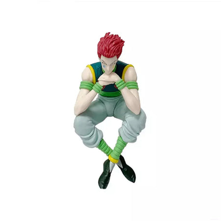 14cm caçador × caçador anime figura troupe fantasma hisoka figura de ação macarrão rolha decoração do quarto macarrão rolha pvc modelo brinquedos