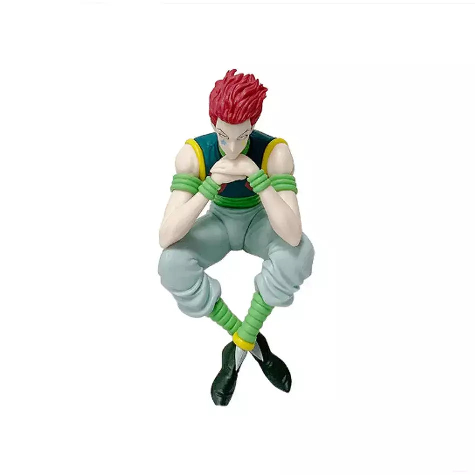 14cm caçador × caçador anime figura troupe fantasma hisoka figura de ação macarrão rolha decoração do quarto macarrão rolha pvc modelo brinquedos