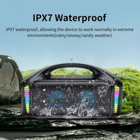 Tribit portátil bluetooth alto-falante 90w stormbox explosão ao ar livre sem fio alto-falante ipx7 à prova dwaterproof água festa acampamento alto-falante 30h playtime