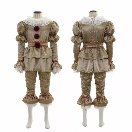 Anime noite palhaço coringa adulto pennywise cosplay traje halloween palhaço stephen king masculino feminino cos ternos roupa uniforme festa