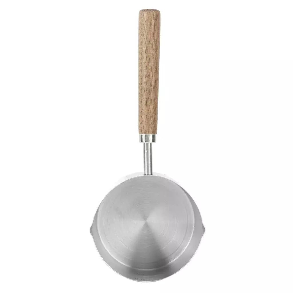 Mini Saucepan em aço inoxidável 304, aderência confortável, evitar queimaduras, panela portátil com balança, óleo, leite, manteiga, aquecedor, 200ml