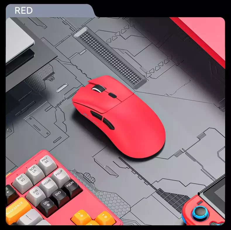 Mouse sem fio Bluetooth Gaming, Pixel Art, R1 Superlight, 2.4G, Sensor ajustável, 6 DPI ajustável para Office Game