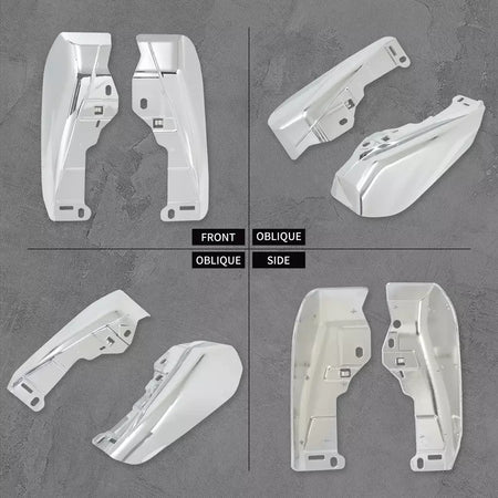 Motocicleta mid-frame defletor de ar escudo térmico guarnição capa para harley touring electra street glide road king fltrx 2001-23 24-up