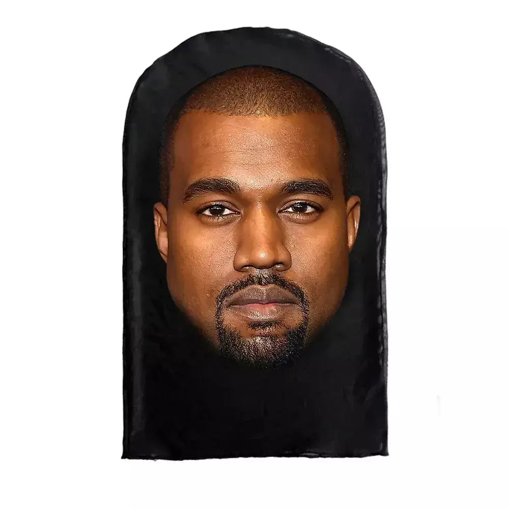 Cosplay 3d impresso kanye máscara estiramento malha máscara facial completa das mulheres dos homens role play cocar halloween moda balaclava cocar