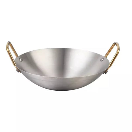 Panela Seca De Aço Inoxidável Espessada, Panela Antiaderente Doméstica, Fornalha De Álcool De Orelha Dourada, Hotpot Pequeno